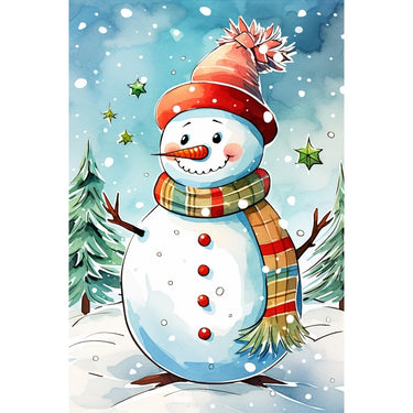 Winter Season Watercolor Canvas